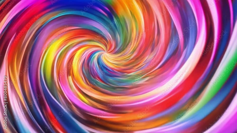 A whirlpool of colorful ribbons spirals and twirls, creating an enchanting display of energy A whirlpool of colorful ribbons spirals and twirls, creating an enchanting display of energy