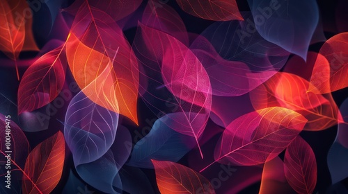 Wallpaper Mural abstract ornamental foliage background with bold colorful elegant decorative elements  Torontodigital.ca