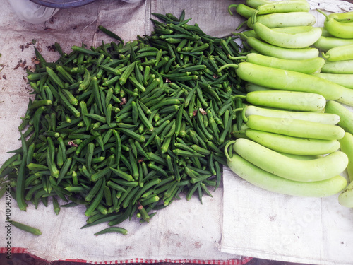 Vegetables local market in India, Gujarat photo