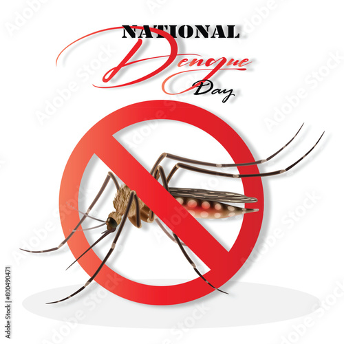 National Dengue day awareness day illustration for social media