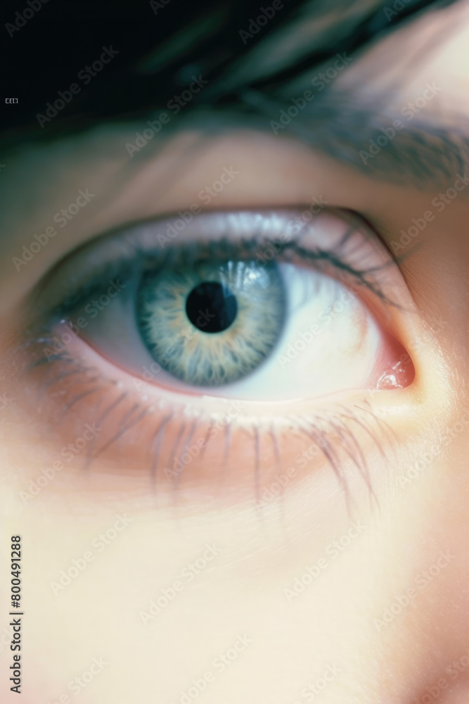 Fototapeta premium 目, 瞳, 肌, 青い瞳, 人, 眼球, Eye, Skin, Blue eye, People, Eyeball