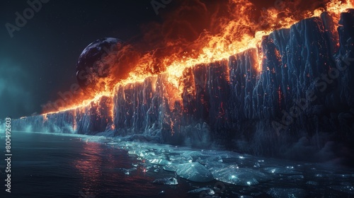 A giant wall of ice and fire.