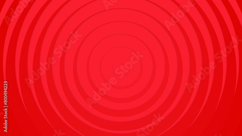 Deep Red Circular Waves Vector Background