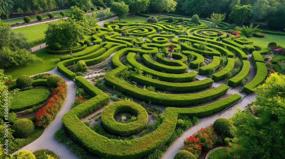 An enchanting garden labyrinth with winding pathways, vibrant blooms, and hidden treasures waiting to be discovered
An enchanting garden labyrinth with winding pathways, vibrant blooms, and hidden treasures waiting to be discovered