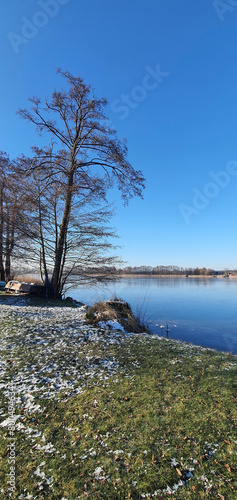 See im Winter, Bauernsee, Brandenburg