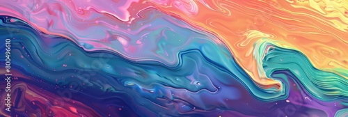 colorful fluid artistic texture banner