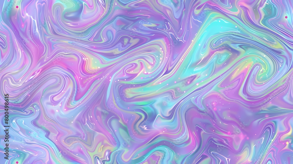 Swirling Pastel Hues in a Fluid Art Pattern