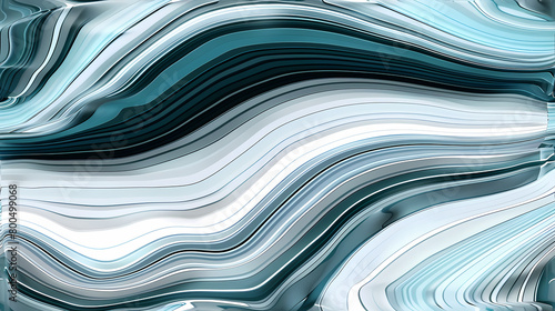 Abstract Swirling Blue and White Pattern Design