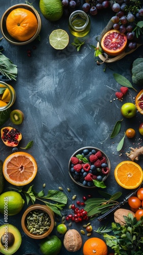 Harvest Bounty: A Cornucopia of Fresh Fruits and Vegetables © Виктория Лапина
