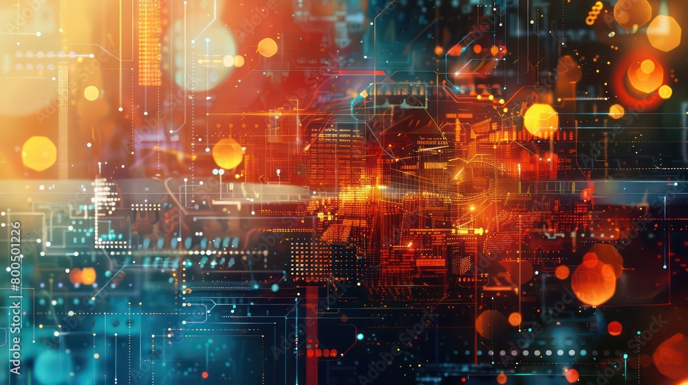 abstract digital high tech background abstract digital high tech background