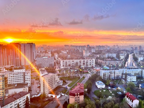 view of the sunset city