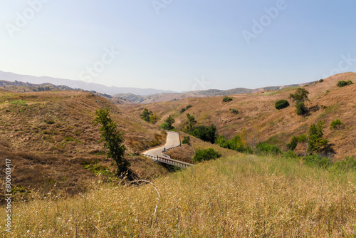 Quadro em tela iconic, idyllic, Road of the Bane Canyon in the Chino Hills State Park, Californ
