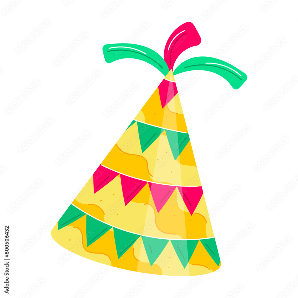 Birthday Caps Flat Stickers Birthday Caps Flat Stickers