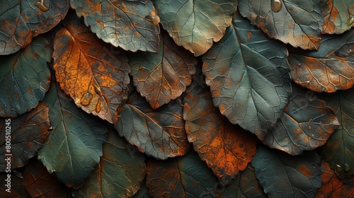 Foliage patterns explore the intricate patterns and textures of leaves, showcasing veins, serrations, and surface details in close-up shots ai generated