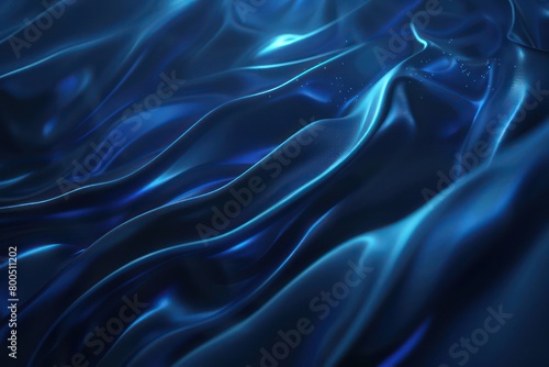 Wallpaper Mural dark blue abstract illustrated wallpaper with moving smoothed lines and amazing depth and light Torontodigital.ca