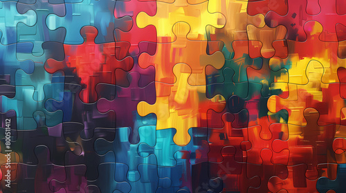 Bright, neurodivergence, autism, creativity concept illustration