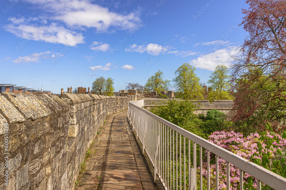 Path along an ancient city wall.