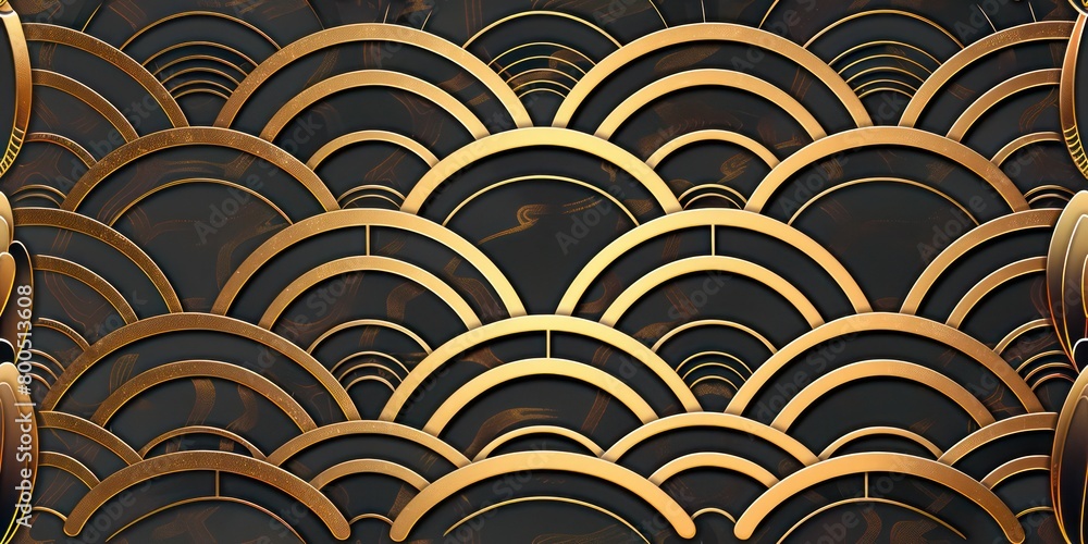 golden waves seamless geometric pattern golden waves seamless geometric pattern