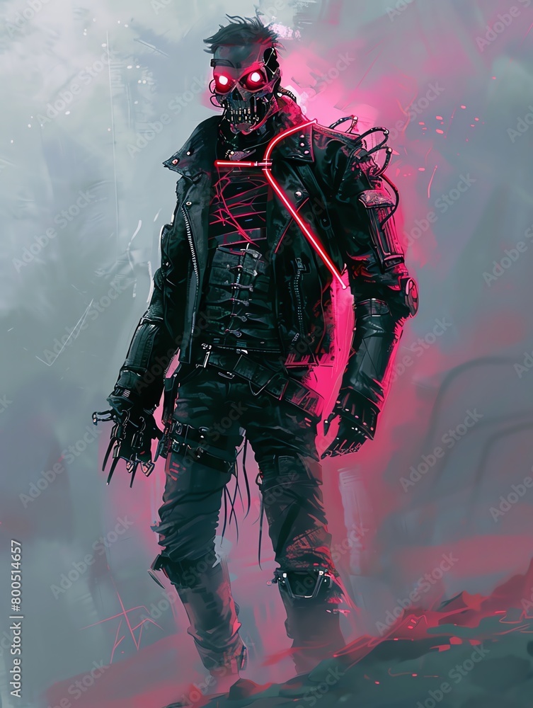 Fototapeta premium A dark, gritty, post-apocalyptic world