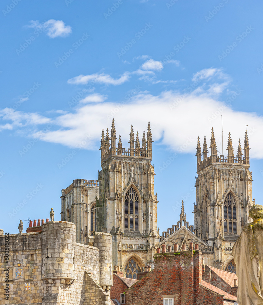 Fototapeta premium York Minster over the rooftops.