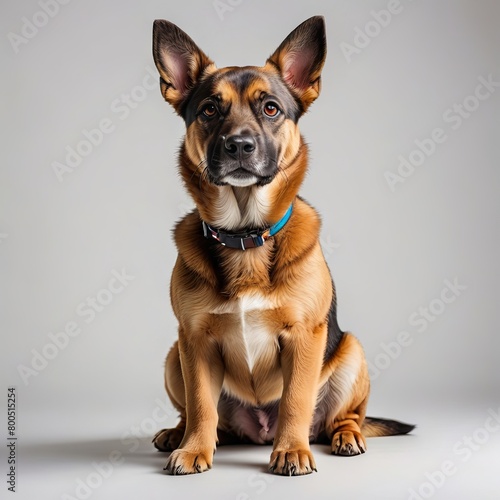 jack russell terrier on white