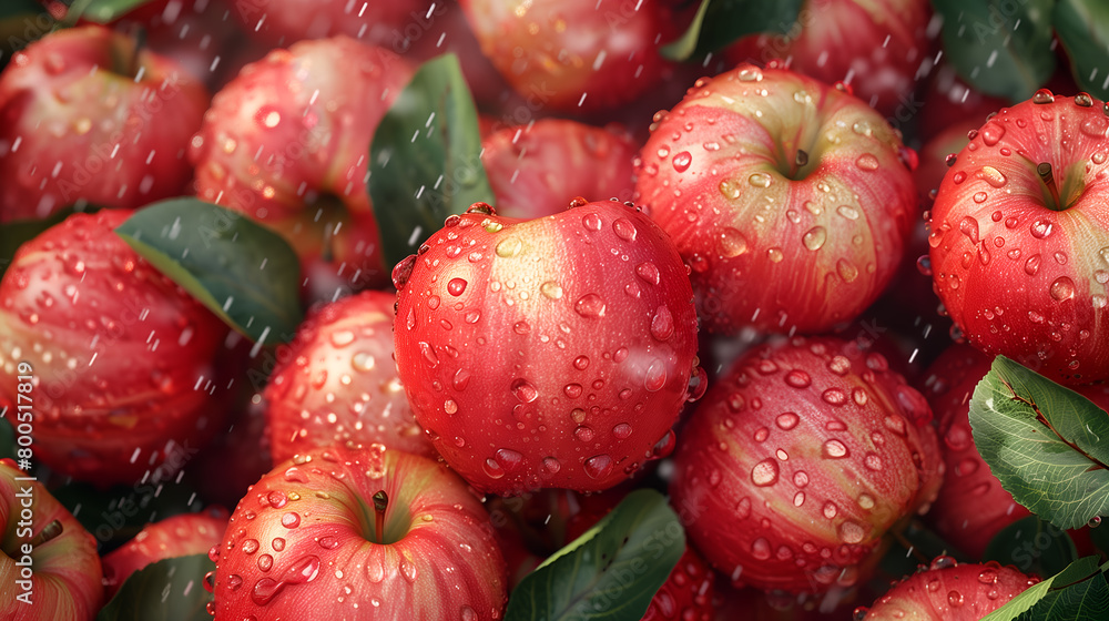 Fresh red apples background Fresh red apples background