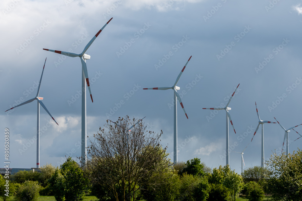 Wind power turbine. Ecological energy production. Wind power turbine. Ecological energy production.