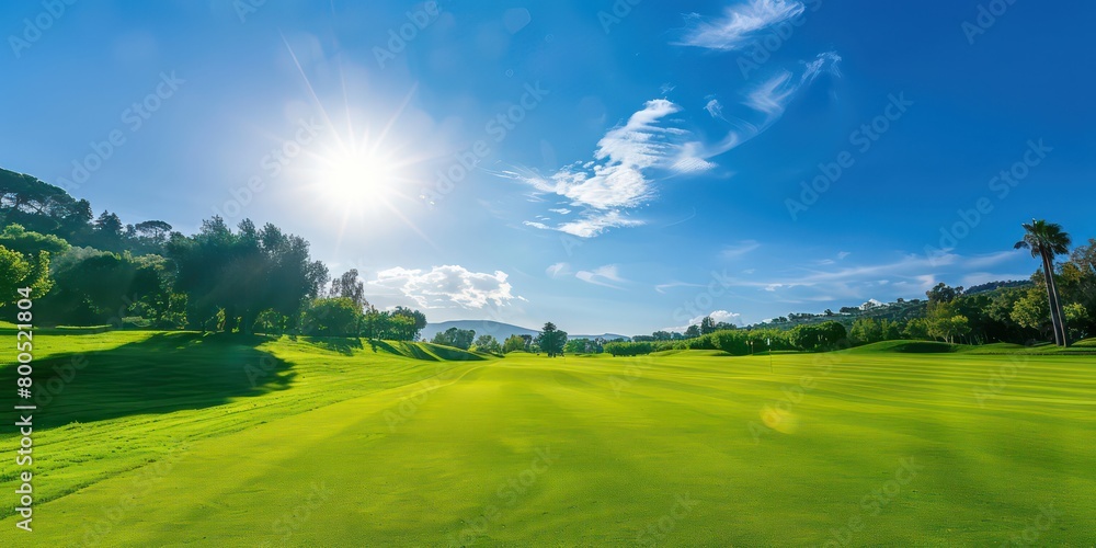 beautiful golf course with a minimalist feel and soft light beautiful golf course with a minimalist feel and soft light