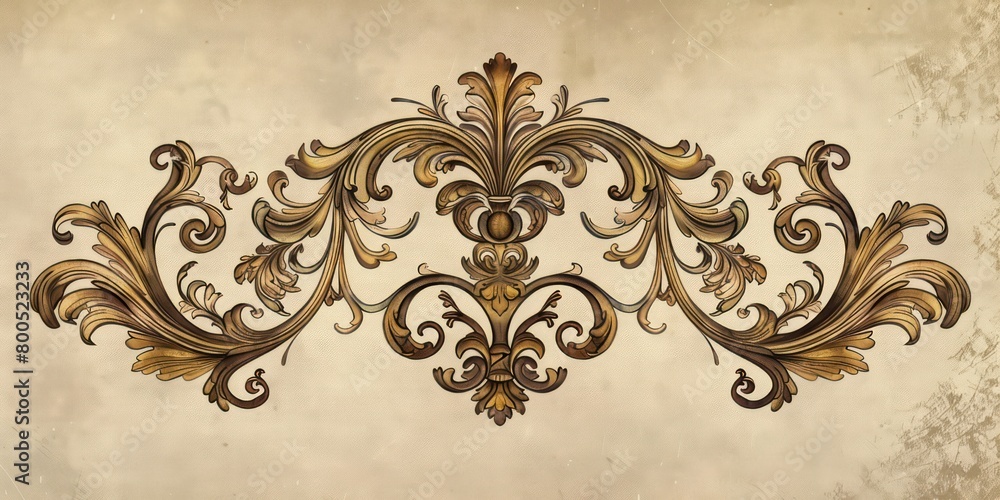 ornamental intricate flourish frame design in gold and brown ornamental intricate flourish frame design in gold and brown