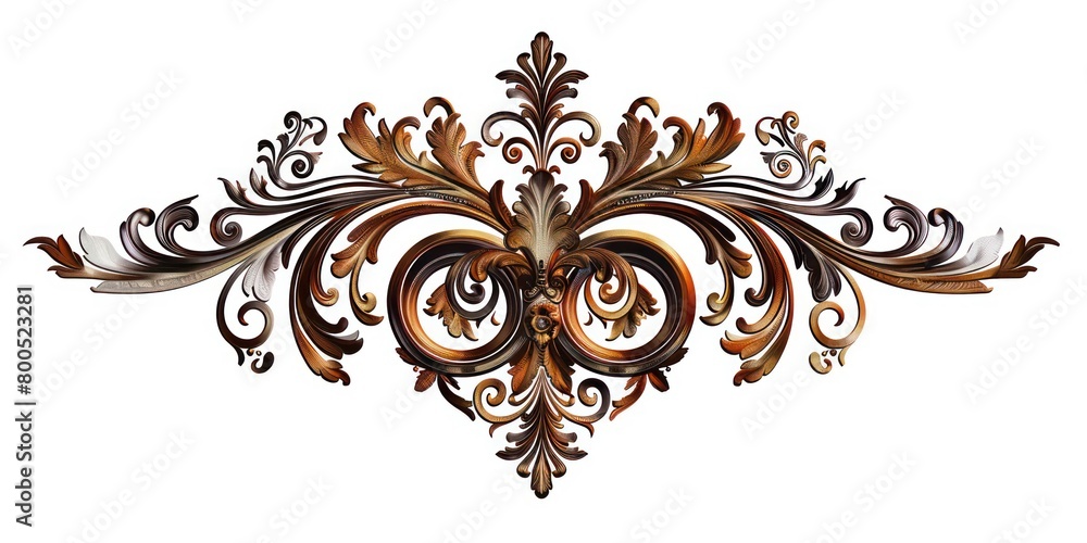 ornamental intricate flourish frame design in gold and brown ornamental intricate flourish frame design in gold and brown