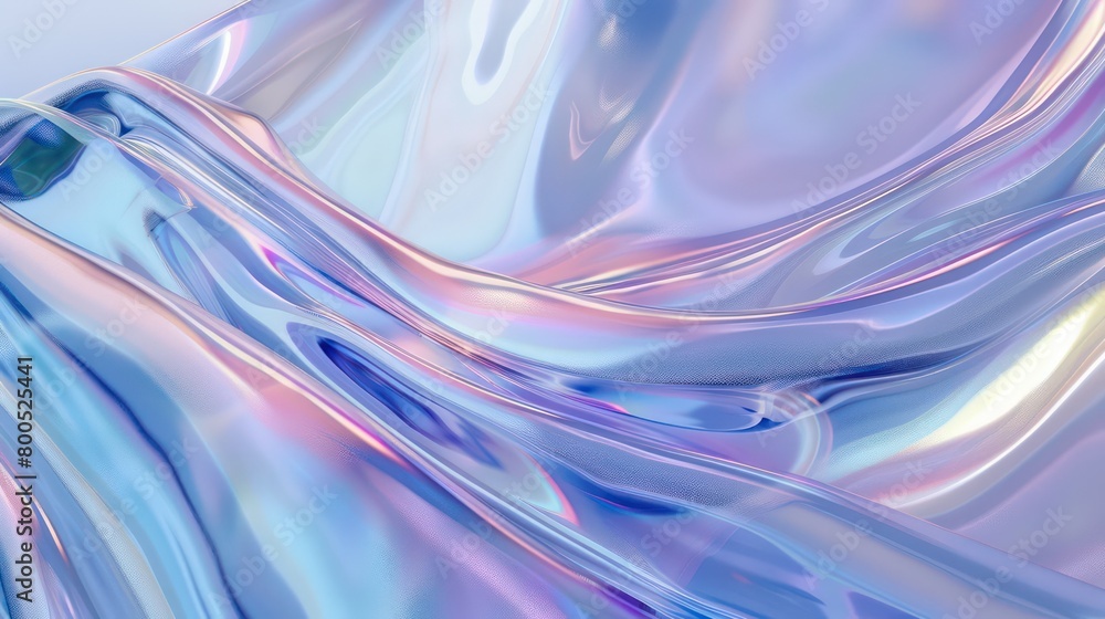 Fototapeta premium minimal holographic background with amazing glassy reflection and transparency