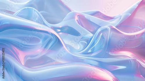 Wallpaper Mural minimal holographic background with amazing glassy reflection and transparency Torontodigital.ca