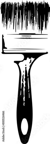 Paint brush simple symbol for painting work
