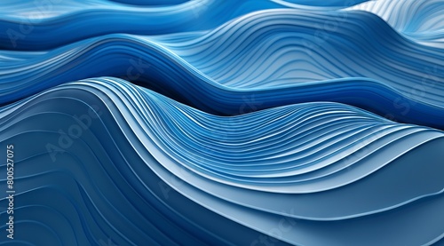 Abstract background with blue wavy lines. 