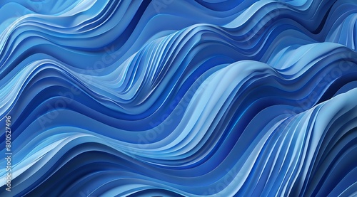 Abstract background with blue wavy lines.  © Shahriyar