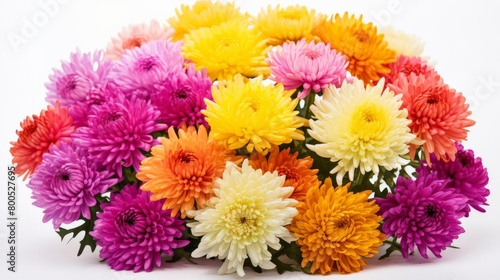 A bouquet of flowers with a variety of colors including pink, yellow, and orange