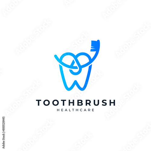 teeth and toothbrushes for dental logos, toothbrush brands or dental clinics