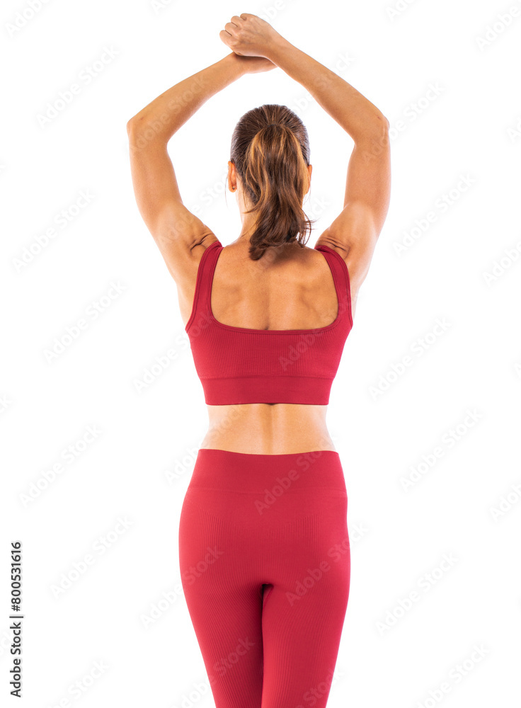 Beautiful athletic woman, isolated on white background Beautiful athletic woman, isolated on white background