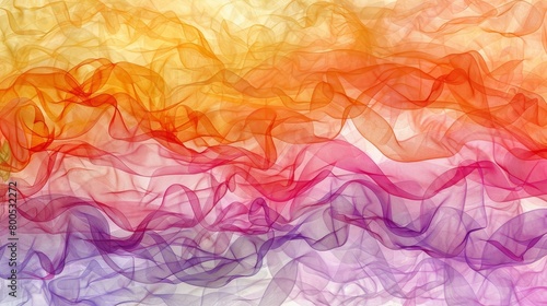  A multicolored background with smoke rising from both the top and bottom edges