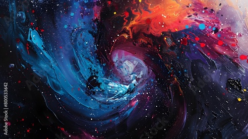 Captivating Swirls of Celestial Energy:An Abstract of Cosmic Dynamics