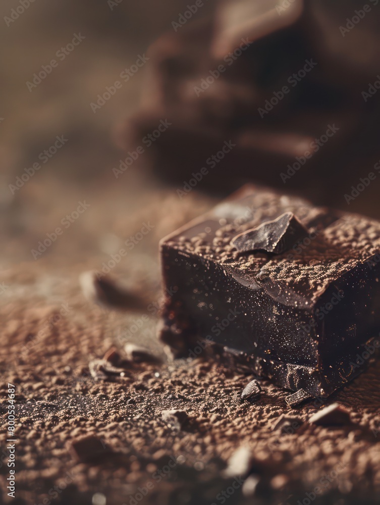 fondant au chocolat poster background with professional and amazing image