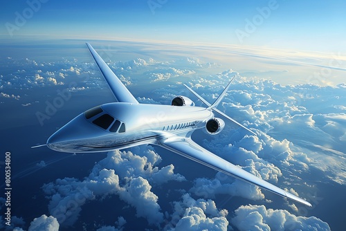 Businessman's Aerospace Vision: Expanding Horizons through Satellite and Aircraft Technologies