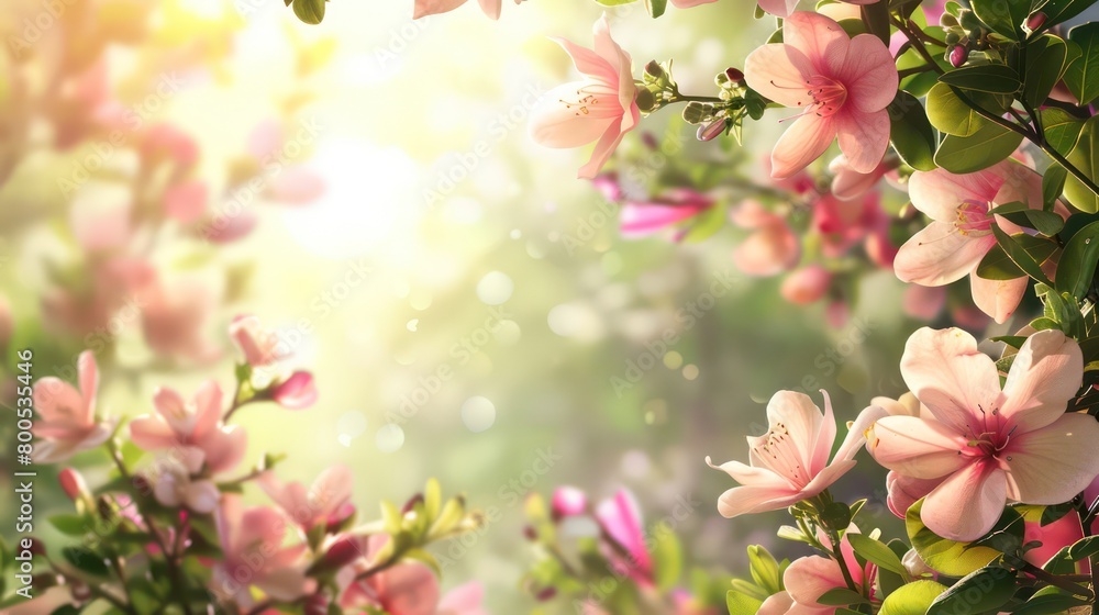 beautiful spring blossom flowers on a natural blurred background beautiful spring blossom flowers on a natural blurred background