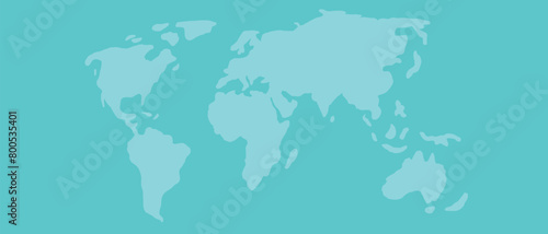 Vector Doodle Style World Map Isolated on White Background. Doodle Style World Map Design Element.