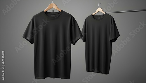 High Quality Black Oversize T Shirt Mockup Fron Upscaled 2