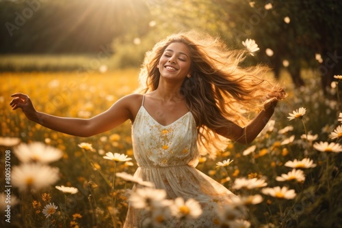 woman in the autumn forest