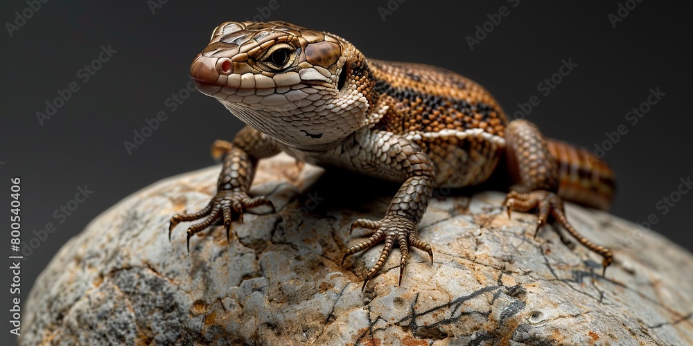 Close-up of an Olive tree skink on a rock Close-up of an Olive tree skink on a rock