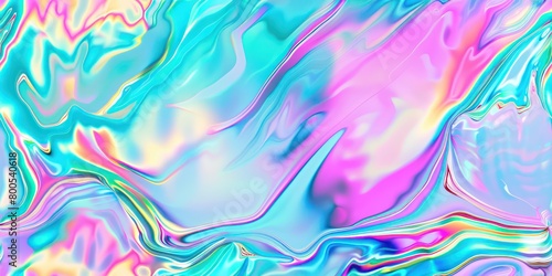 minimal generative art background with light holographic gradient colors