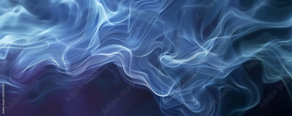 Blurred Smoky Blue Shapes Blurred Smoky Blue Shapes