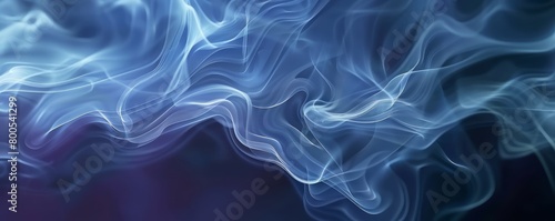 Blurred Smoky Blue Shapes